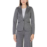 ICHI Black Polyester Blazer -   -  ICHI.